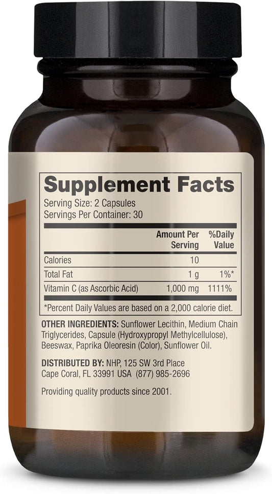 Dr. Mercola Liposomal Vitamin C Dietary Supplement, 30 Servings (60 Capsules), Immune Support, Non GMO, Soy Free, Gluten Free2724580022006