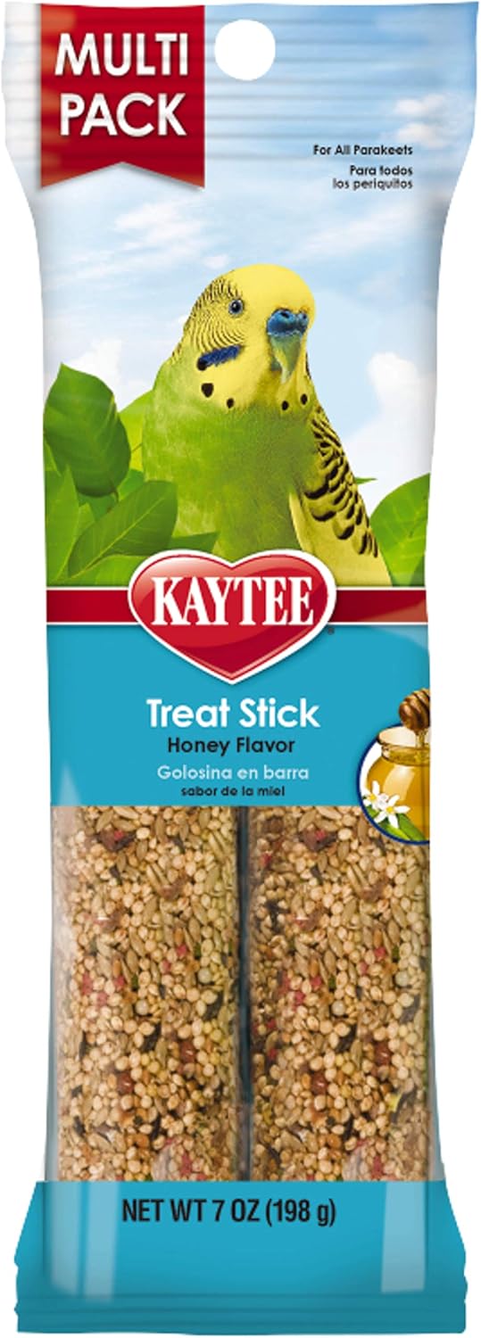 Kaytee Forti-Diet Pro Health Honey Pet Bird Treat Sticks For Parakeets, 2 Bars, 7 Ounce