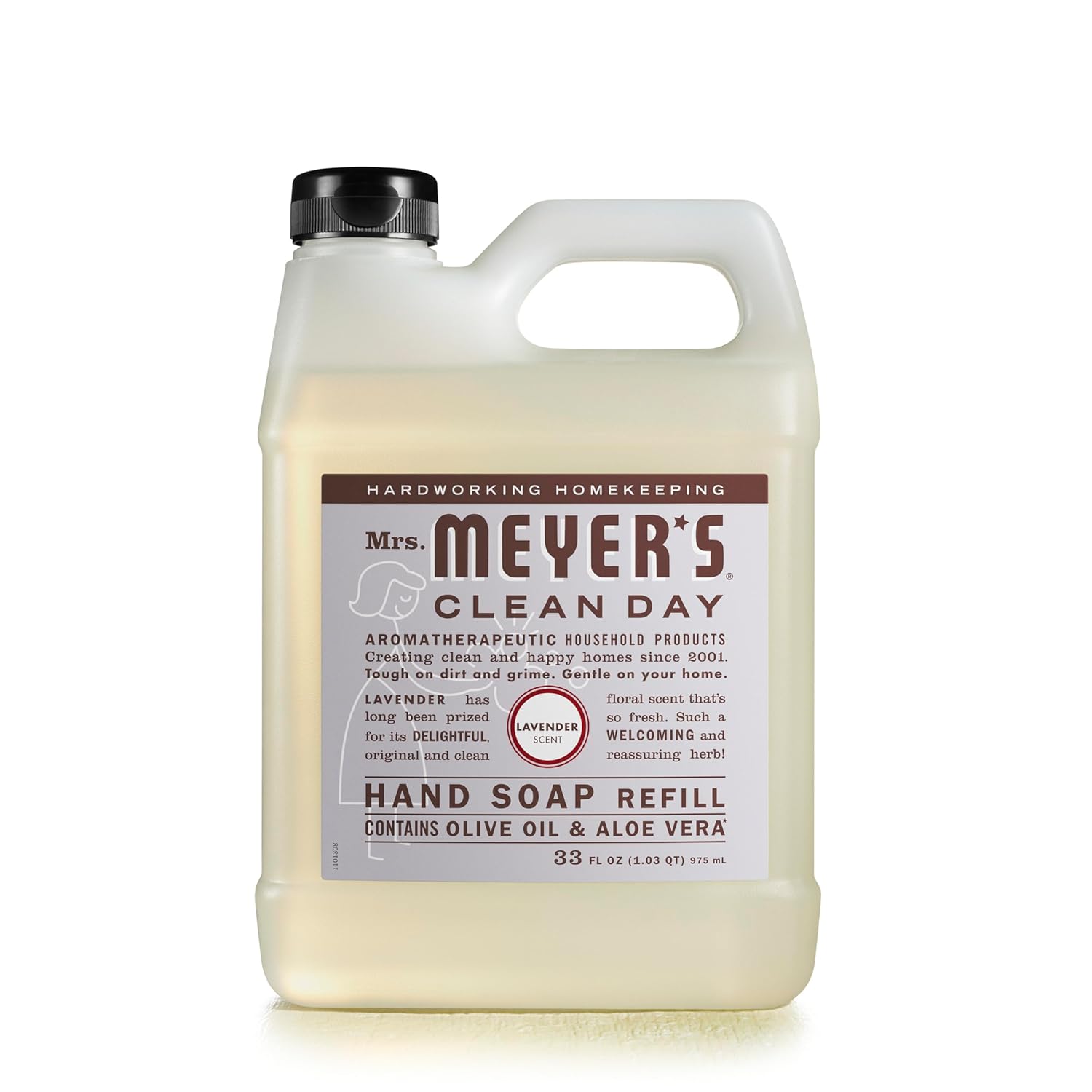 Mrs. Meyer'S 651318Ea Clean Day Liquid Hand Soap Refill, Lavender, 33 Oz