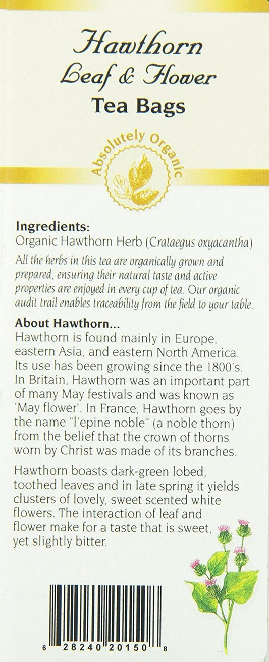 Celebration Herbals Teabags Herbal Tea Hawthorne Leaf And Flower Organic - 24 Herbal Tea Bags