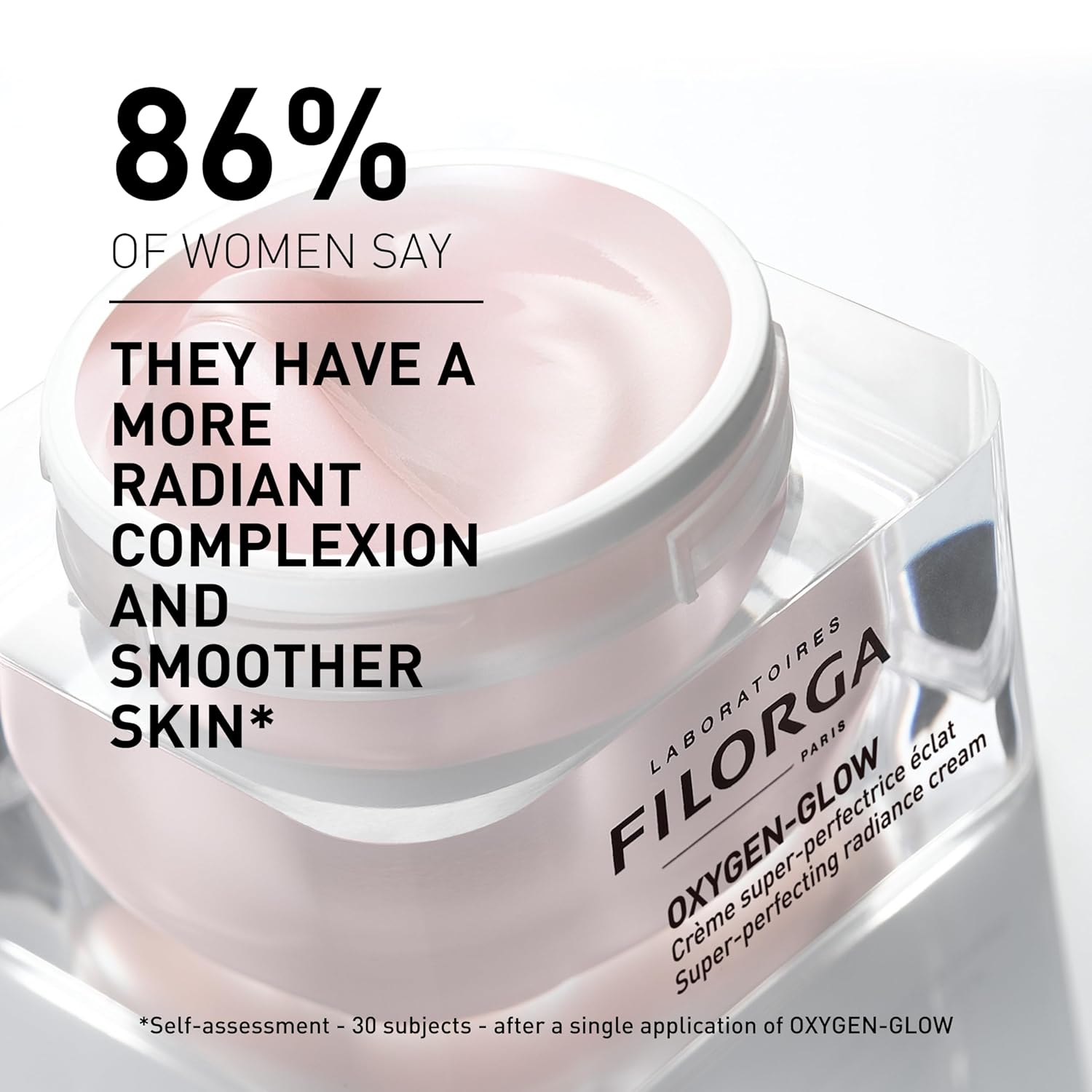 Filorga Oxygen-Glow Super-Perfecting Radiance Daily Skin Cream, Hydrating Treatment With A Moisturizing Boost Of Hyaluronic Acid And Detoxifying Enzymes For A Flawless, Wrinkle Free Face, 1.69 Fl. Oz. : Beauty & Personal Care