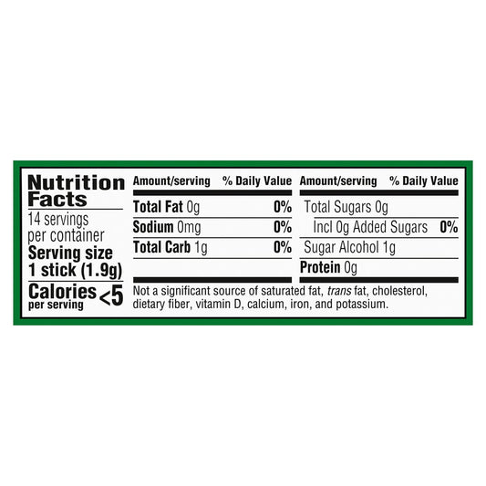 Trident Spearmint Sugar Free Gum, 14 Pieces