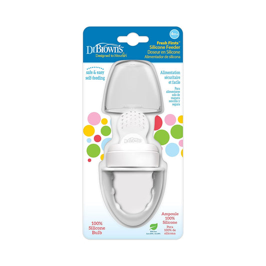 Dr. Brown'S Designed To Nourish, Fresh Firsts Silicone Feeder, Grey, One Size