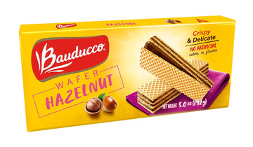 Bauducco Hazelnut Wafers - Crispy Wafer Cookies With 3 Delicious, Indulgent Decadent Layers Of Hazelnut Flavored Cream - Delicious Sweet Snack Or Desert - 5.0 Oz (Pack Of 1)