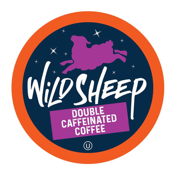 Wild Sheep High Caffeine (Double Caffeinated) Coffee Pods, Compatible with Keurig K-Cup Brewers, Extra Caffeine in Recyclable Cups, 40 Count