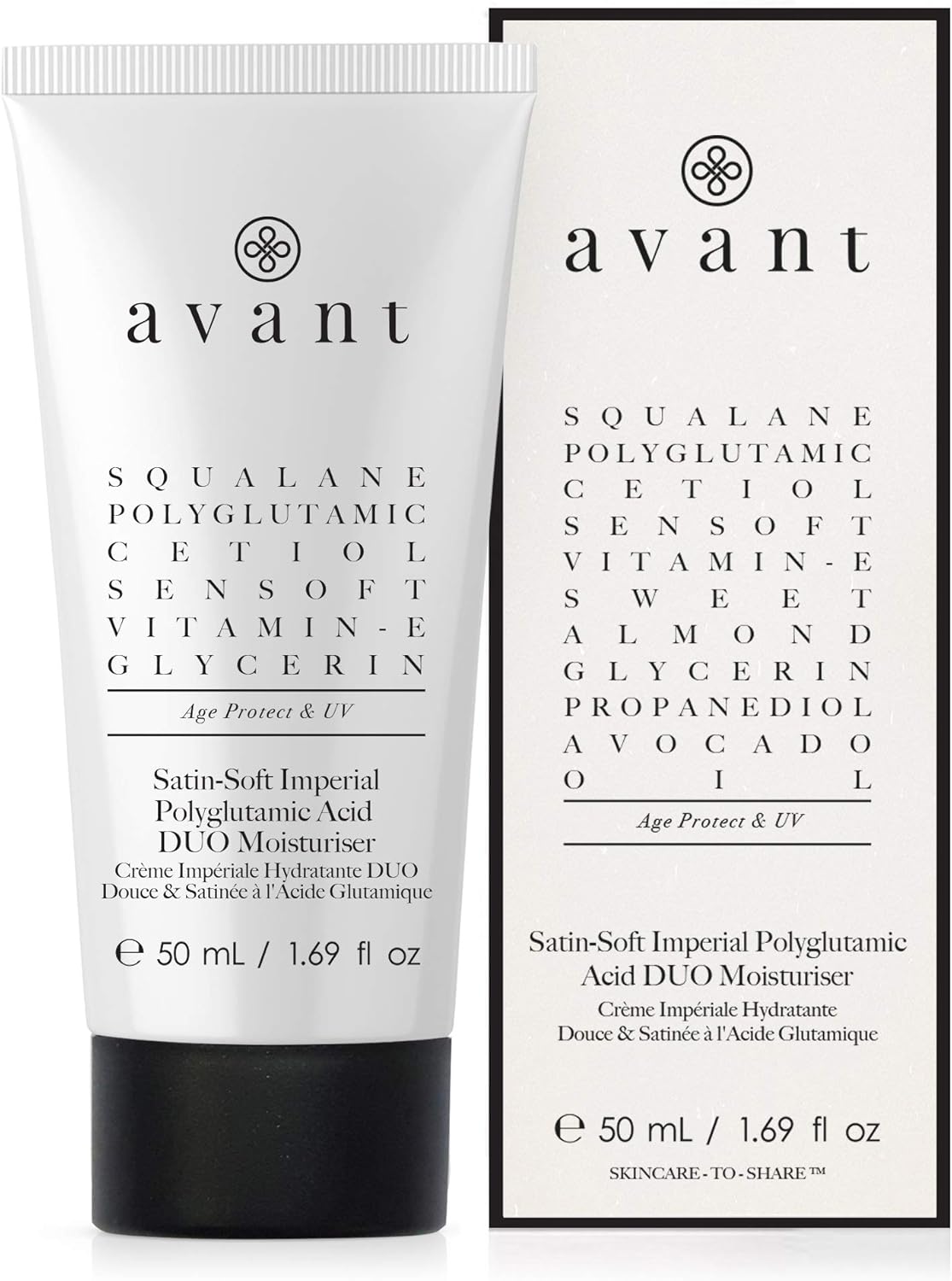 Avant | Satin-Soft Imperial Polyglutamic Acid Duo Moisturiser | 1X50Ml