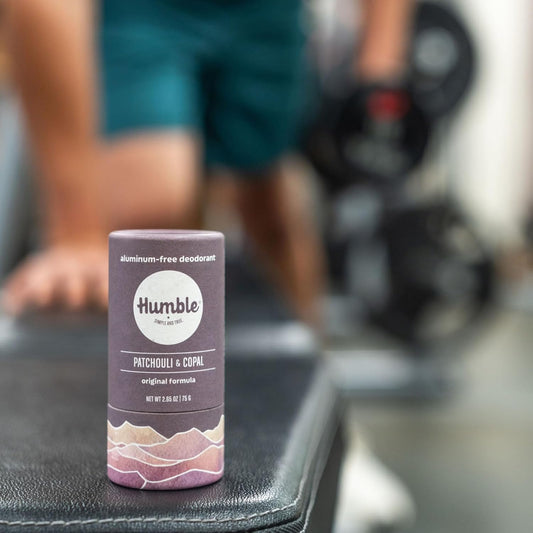 Humble Brands Original Formula, Plastic-Free, Aluminum-Free Deodorant Long Lasting Odor Control With Baking Soda And Essential Oils, Patchouli & Copal