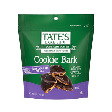 Tate'S Bake Shop Cookie Bark, Chocolate Chip Cookies With Dark Chocolate And Sea Salt, 5 Oz