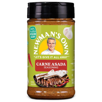 Newman'S Own Carne Asada Seasoning; Perfect Spices For Cooking Steak; No Msg, Gluten Free; Kosher; 7.94 Oz. Bottle