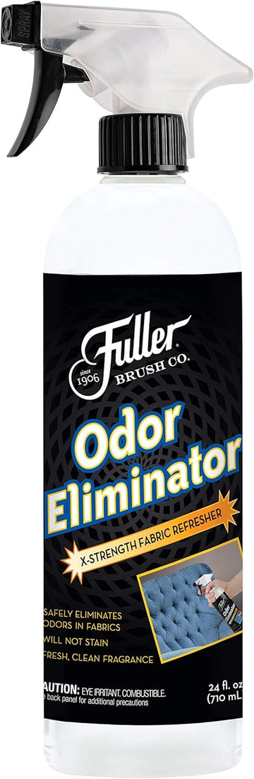 Fuller Brush Extra Strength Odor Eliminator Fabric Refresher Spray - Refreshing Deodorizer - Clean Fresh Scent for Linen, Clothing, Carpet, Pets, Dog, Cat Urine & Basement - Strong Odor Remover