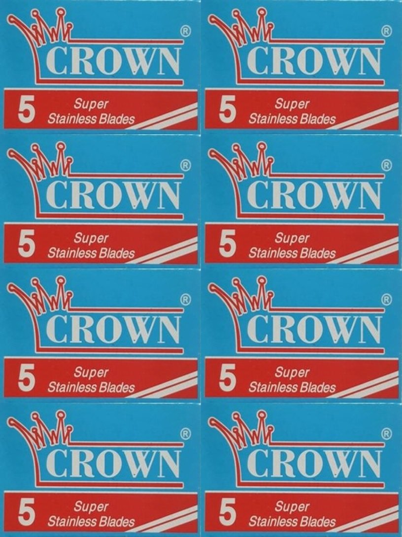 40 Crown Super Stainless Double Edge Razor Blades