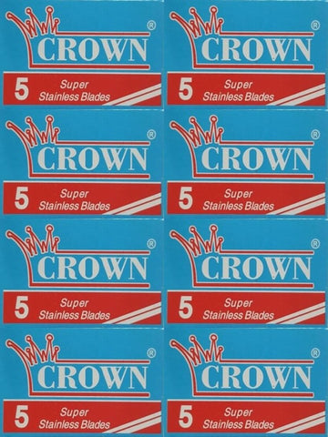 40 Crown Super Stainless Double Edge Razor Blades