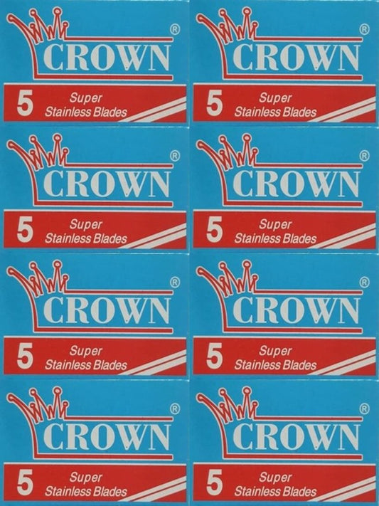 40 Crown Super Stainless Double Edge Razor Blades