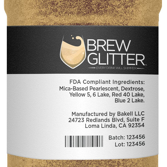 Light Pink Brew Glitter Edible Glitter For Drinks, Cocktails, Beer, Garnish Glitter & Beverages | Kosher & Halal Certified | 100% Edible & Food Grade | Vegan, Gluten, Nut Free (25G, Light Pink)