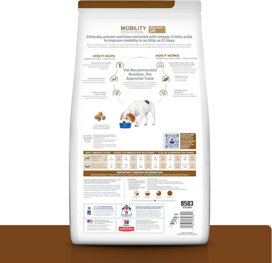 Hill'S Prescription Diet J/D Joint Care Small Bites Chicken Flavor Dry Dog Food, Veterinary Diet, 8.5 Lb. Bag