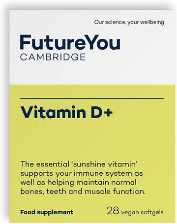 Vitamin D+ Softgel Capsules - Vegan Highly Bioavailable Sunflower Formulation - 28 Day Supply