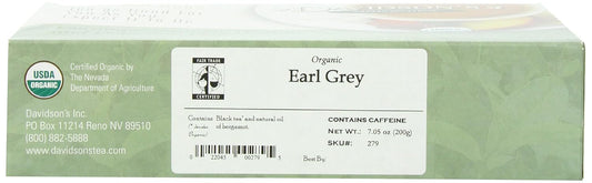 Davidson'S Organics, Earl Grey, 100-Count Unwrapped Tea Bags