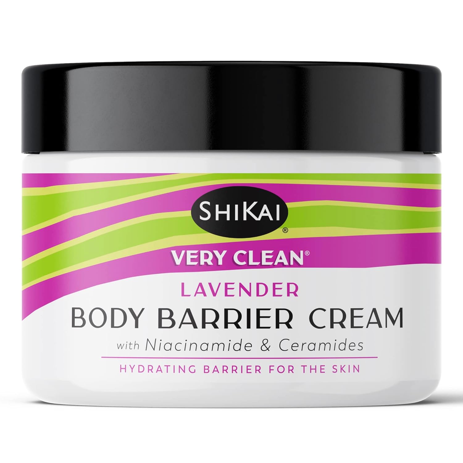 ShiKai Very Clean Moisturizing Body Barrier Cream (Lavender, 4.5 oz) | Hydrating Barrier for the Skin | With Niacinamide, Ceramides, Shea Butter