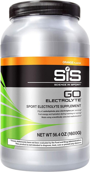 Science in Sport Go Electrolyte Energy Drink Powder, Orange Flavor Sports Performance & Endurance Supplement - 3.52 Lb