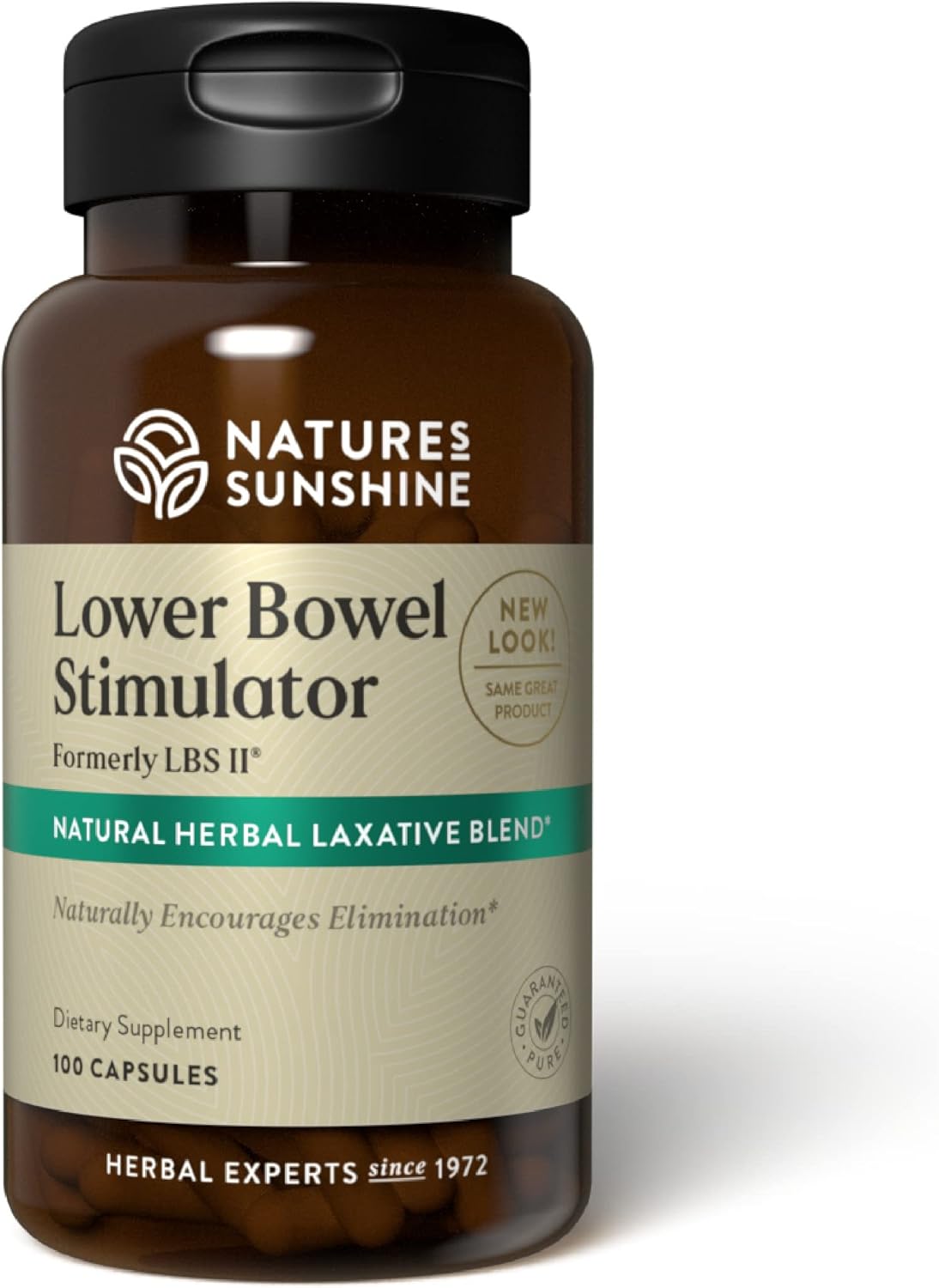 Nature'S Sunshine Lower Bowel Stimulator - Helps Relieve Constipation - Cleanse & Detox Your Colon With Natural Herbal Ingredients - 25 Servings - 100 Capsules