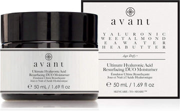 Avant | Day Night Cream Age Defy+ Mature Skin Nourishing Moisturiser | Ultimate Hyaluronic Acid Resurfacing Duo Moisturiser | 1X50Ml