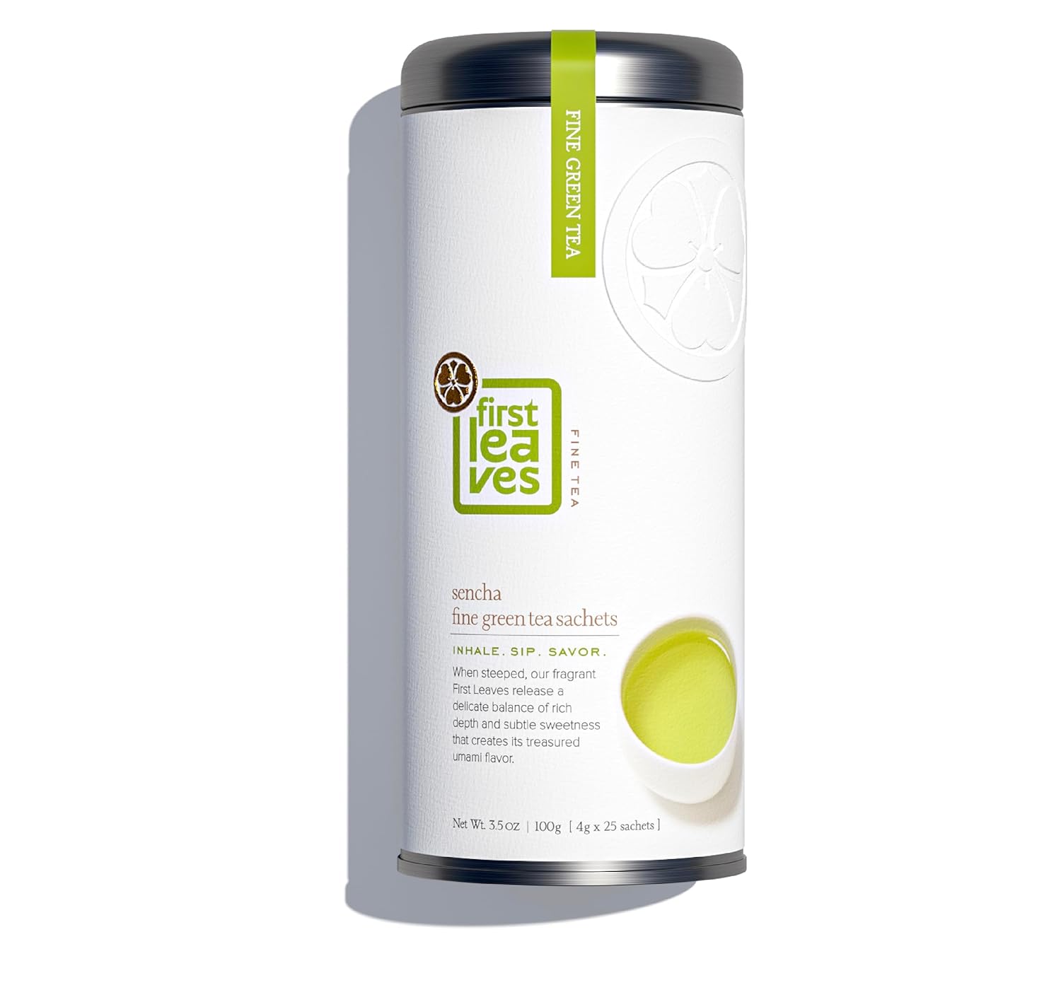 Sencha Green Tea Bag Sachets (25 Packets), Organic Japanese Green Tea Bags (25 Bags), Authentic Japanese Sencha Tea By First Leaves, 100 Grams
