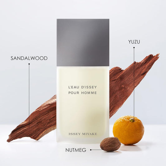 Issey Miyake L'Eau D'Issey Pour Homme Eau De Toilette - Fragrance For Men - Pure & Fresh - With Notes Of Yuzu, Nutmeg & Sandalwood