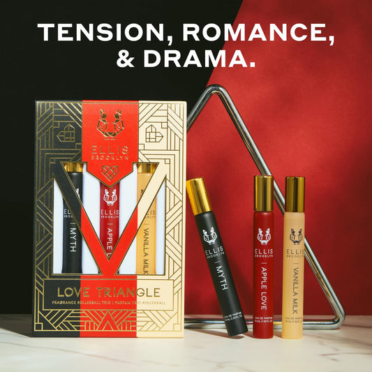 Ellis Brooklyn Chapters Mini Fragrance Gift Set – 4 X 7.5Ml Eau De Parfum, Mini Dabbers – Includes Myth, Salt, Sun Fruit & Vanilla Milk – Luxury Vegan & Cruelty-Free Perfume Gift Set