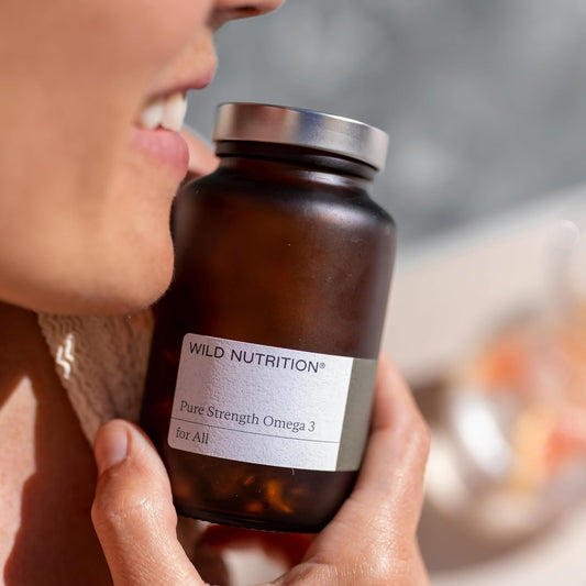 Wild Nutrition Food-Grown® Omega 3 For Children | Omega 3 For Kids To Support Brain, Heart, And Eyes | Omega 3 Kids Formula | Omega 3 Fish Oil For Kids Sourced From Alaskan Pollock | 30 Capsules