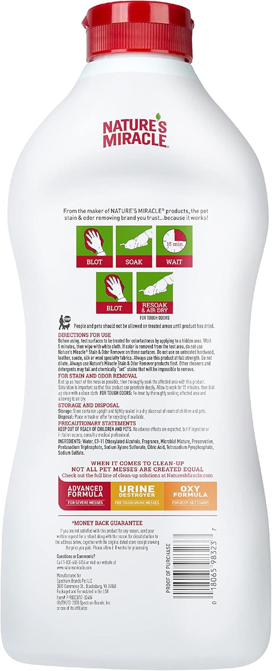 Nature'S Miracle Stain And Odor Remover For Cats, Odor Control Formula
