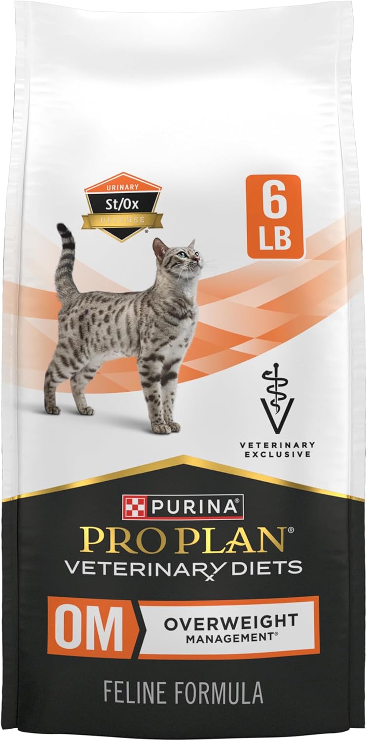 Purina Pro Plan Veterinary Diets Om Overweight Management Feline Formula Dry Cat Food - 6 Lb. Bag