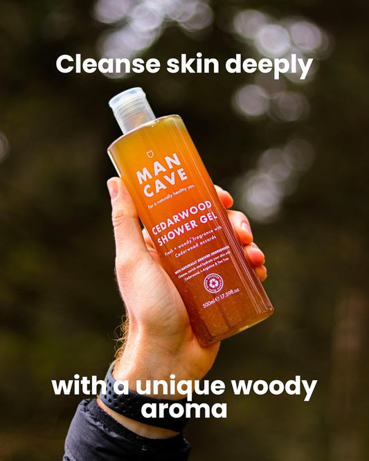 Mancave Sea Salt Shower Gel For Men, Coastal Aroma With Sea Fennel, Cypress And Bergamot, Sulphate And Paraben Free, Natural, Vegan, Cruelty Free, 500 Ml