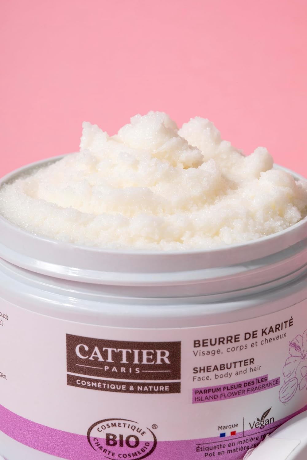 Cattier Shea Butter 100% Organic Island Flower Fragrance, 3.52Oz, 100G : Beauty & Personal Care