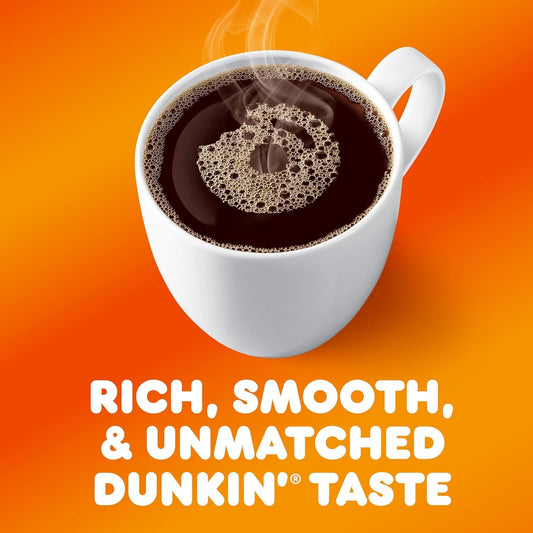 Dunkin' Decaf Ground Coffee, Medium Roast, 18 Ounce Bag