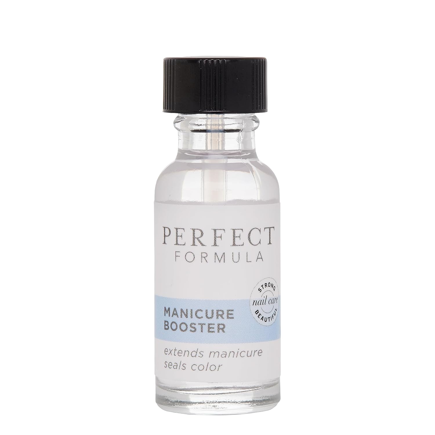 Perfect Formula Manicure Booster - Base And Top Coat Nail Strengthener, Keratin Treatment - Strengthener For Damaged Nails - Made In The Usa .60 Fl Oz
