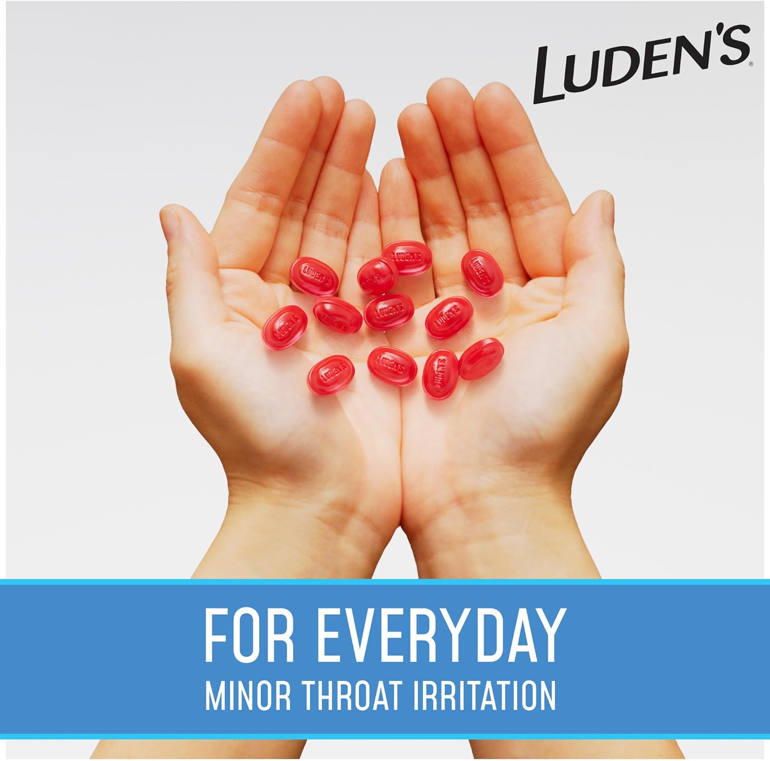 Luden's Sugar Free Wild Cherry Throat Drops, Sore Throat Relief, 25 Count (6 Pack)