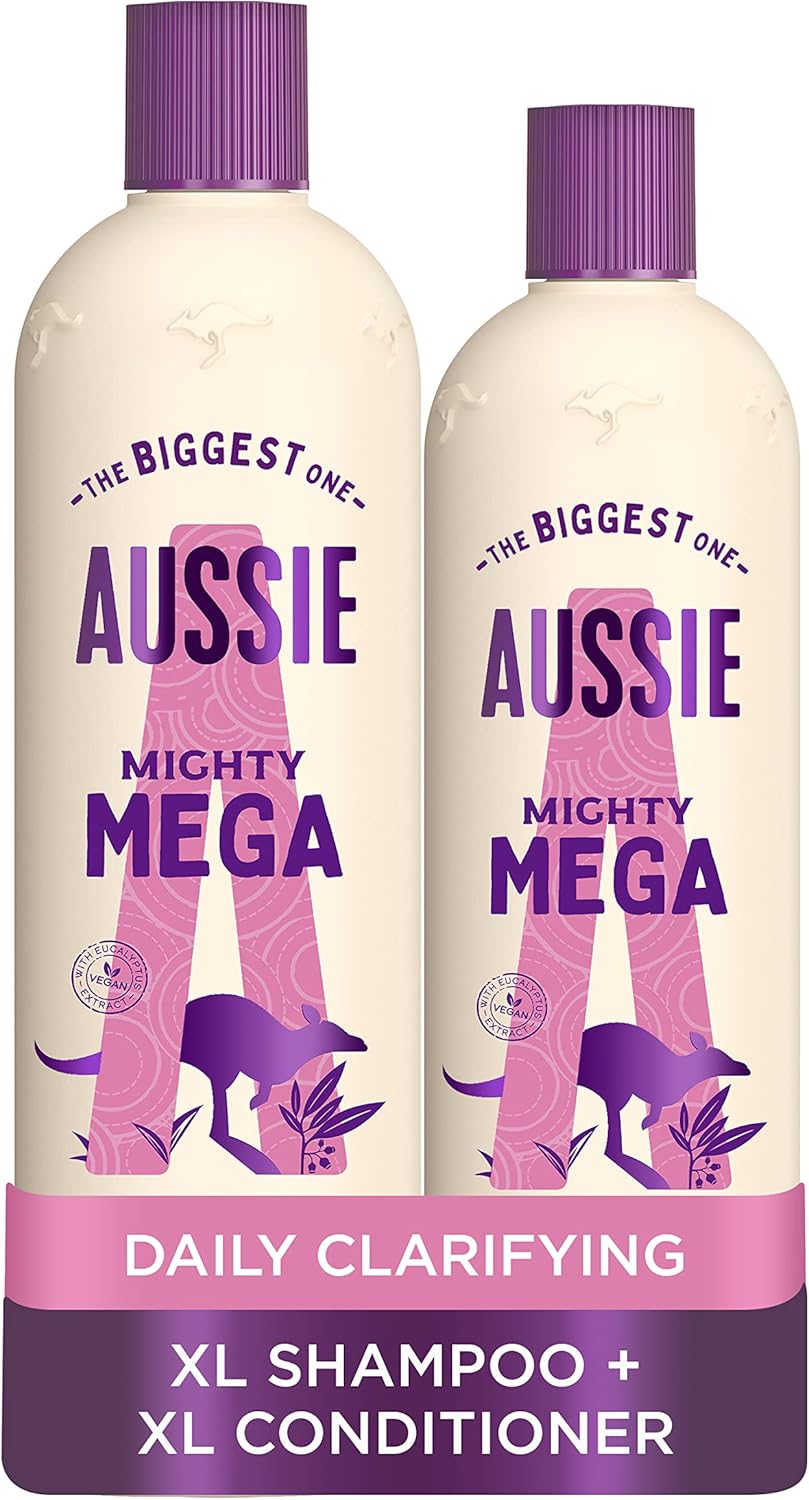 Aussie Shampoo And Conditioner Set For Dry, Damaged Hair, Miracle Moist, With Macadamia Nut Oil, Cruelty Free, Xl Value Pack, 1145Ml, (Pack Of 2)