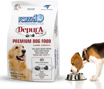 Forza10 Active Depura Daily Life Protection Dry Dog Food, 6 Pounds, Limited Ingredient Gluten Free All Natural Ingredients Omega 6 Vet Recommended Fish Flavor Dog Food