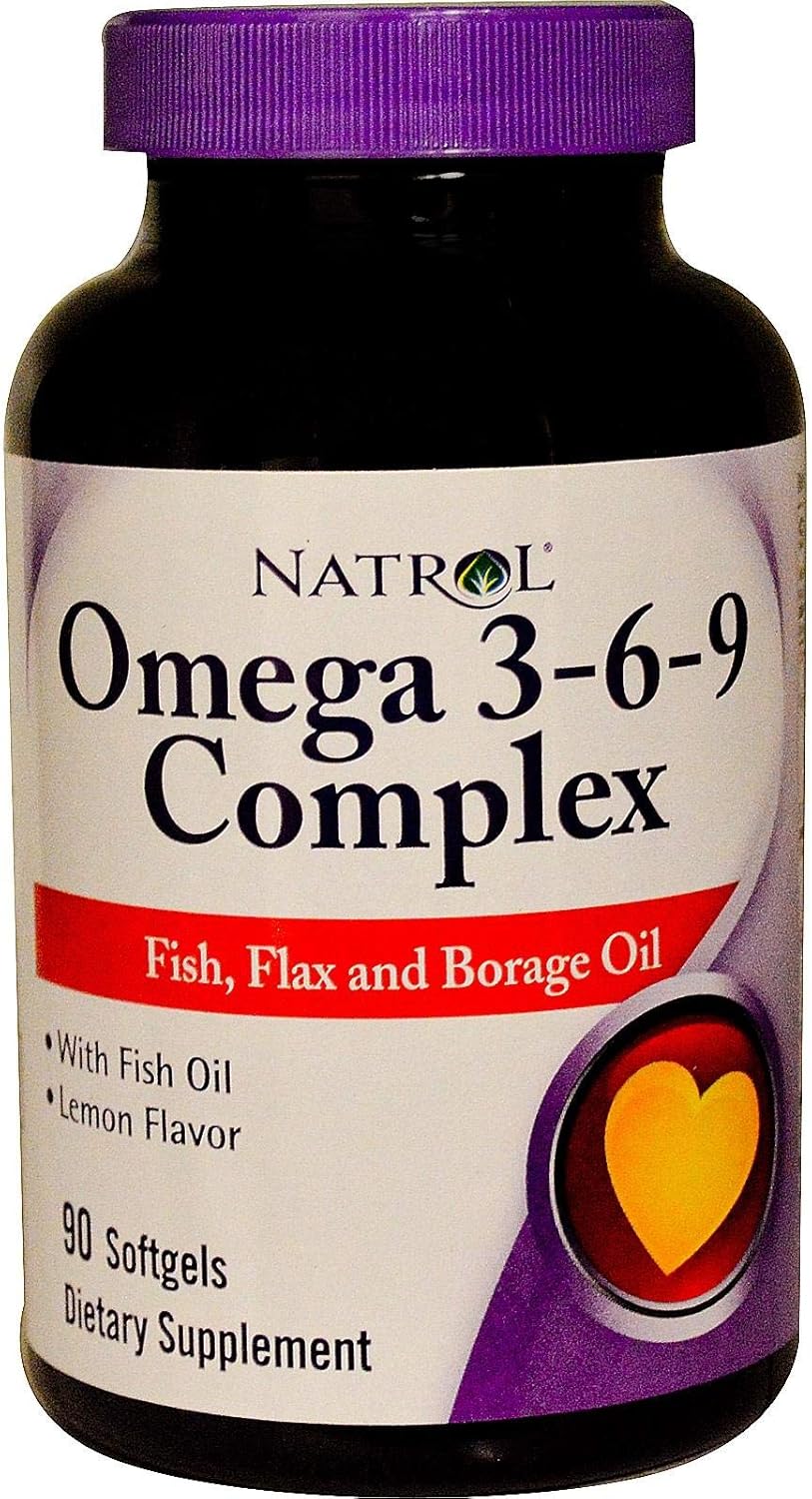 Natrol Omega 3-6-9 Complex Lemon - 90 Softgels