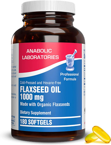 Anabolic Laboratories Flaxseed Oil Softgels 1000mg - 180 Softgels for