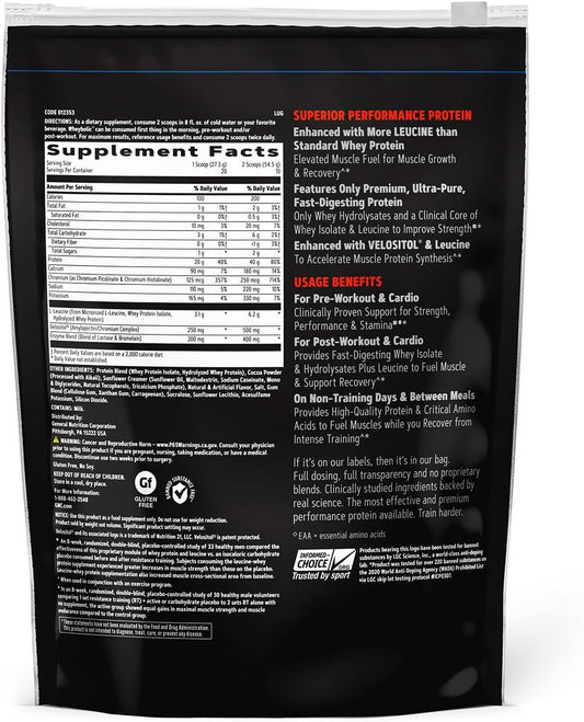 Gnc Amp Wheybolic Protein Powder | Targeted Muscle Building And Workout Support Formula | Pure Whey Protein Powder Isolate With Bcaa | Gluten Free | Chocolate Fudge | 10 Servings