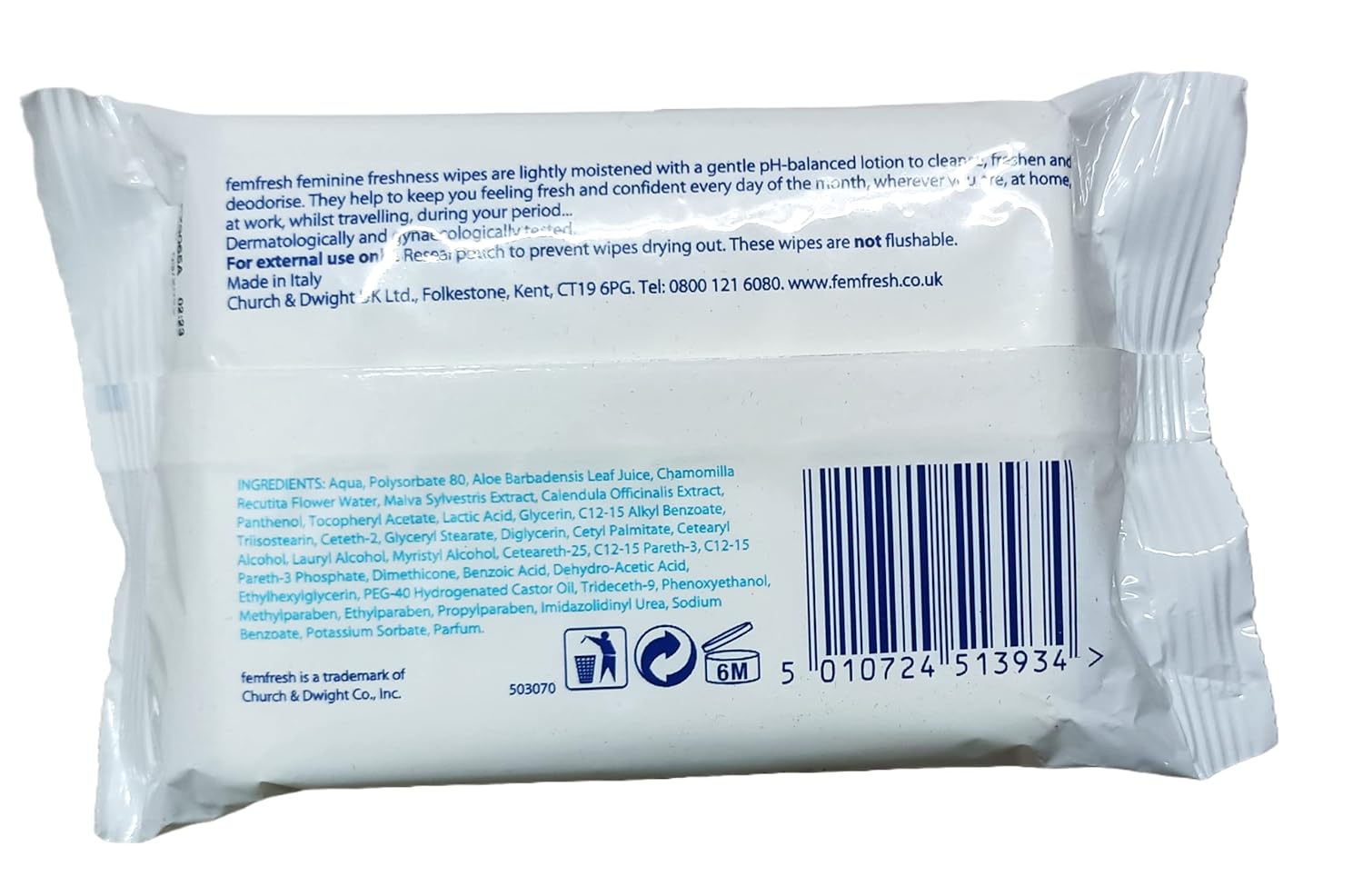 Femfresh Feminine Wipes By Femfresh : Health & Household