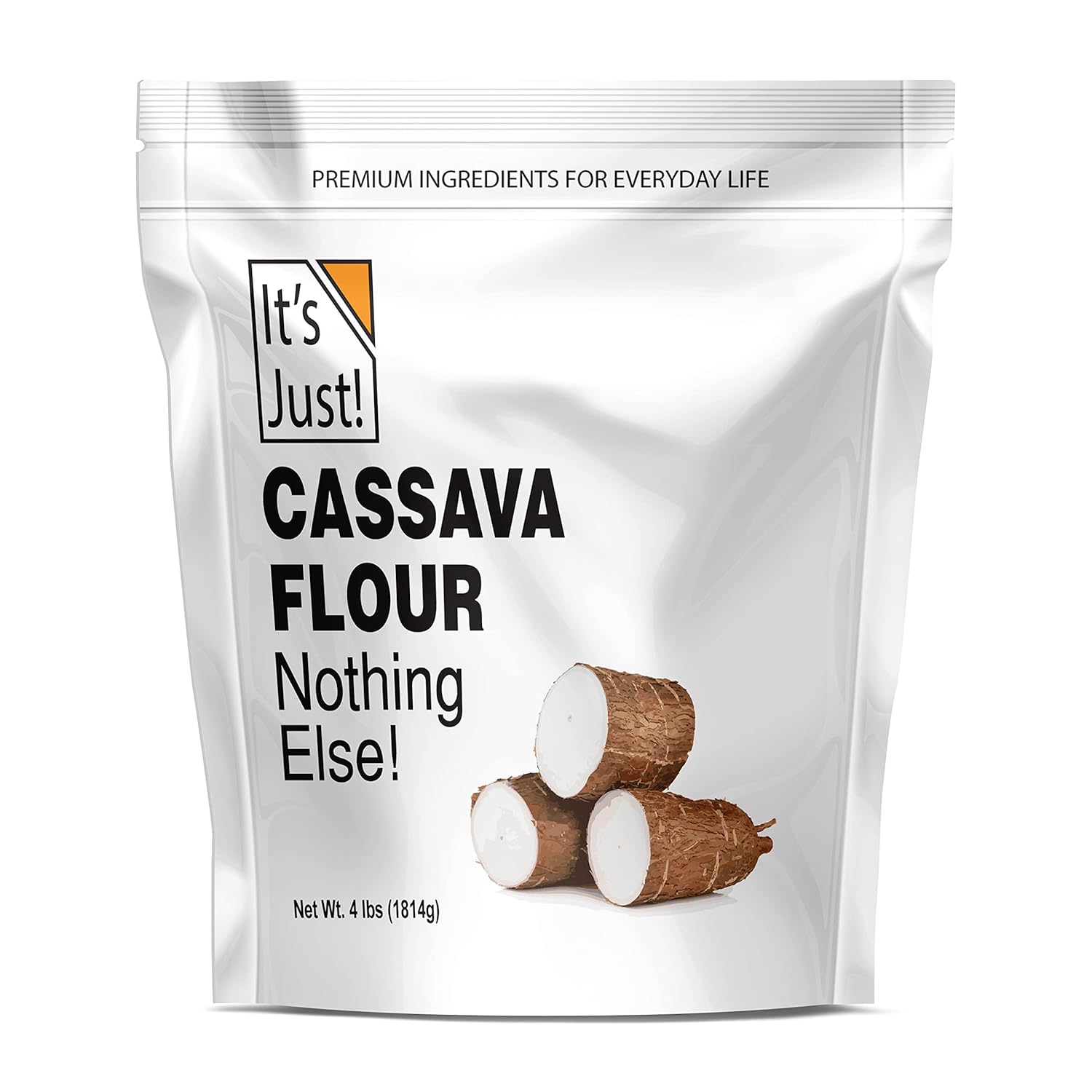 It'S Just - Cassava Flour, 4Lb, Made From Real Yucca Root, Non-Gmo, Gluten Free Baking, Tapioca Substitute