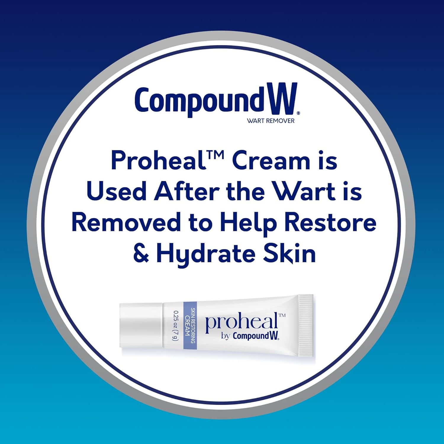 Compound W Total Care Wart Remover with Proheal Cream for Skin - 0.25 oz and Maximum Strength Fast Acting Salicylic Acid Gel - 0.25 oz : Health & Household