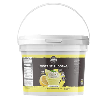 Birch & Meadow 1 Gallon, Lemon Instant Pudding, Bulk Size, Mix In Minutes, Snack, Filling, Dessert