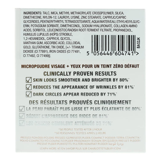 Charlotte Tilbury Airbrush Flawless Finish Brightening Powder - Fair Medium (White) 0.31 Oz