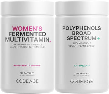 Codeage Immune Support Multivitamin For Women + Antioxidants Bundle