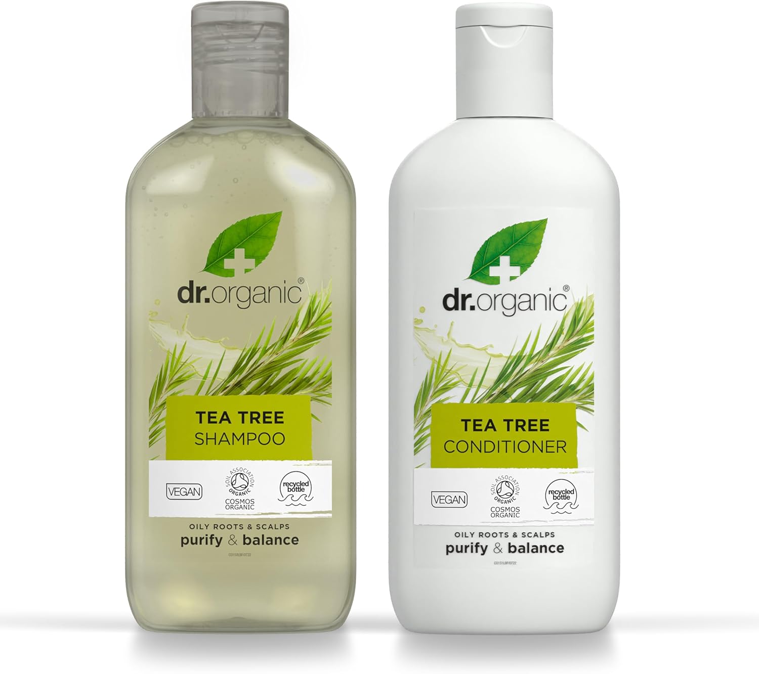 Dr Organic Manuka Honey Shampoo & Conditioner Set With Travel Bag, Restoring, Dry Hair, Natural, Vegetarian, Cruelty-Free, Paraben & Sls-Free, Recyclable & Recycled Ocean Bound Plastic, Organic, 265Ml
