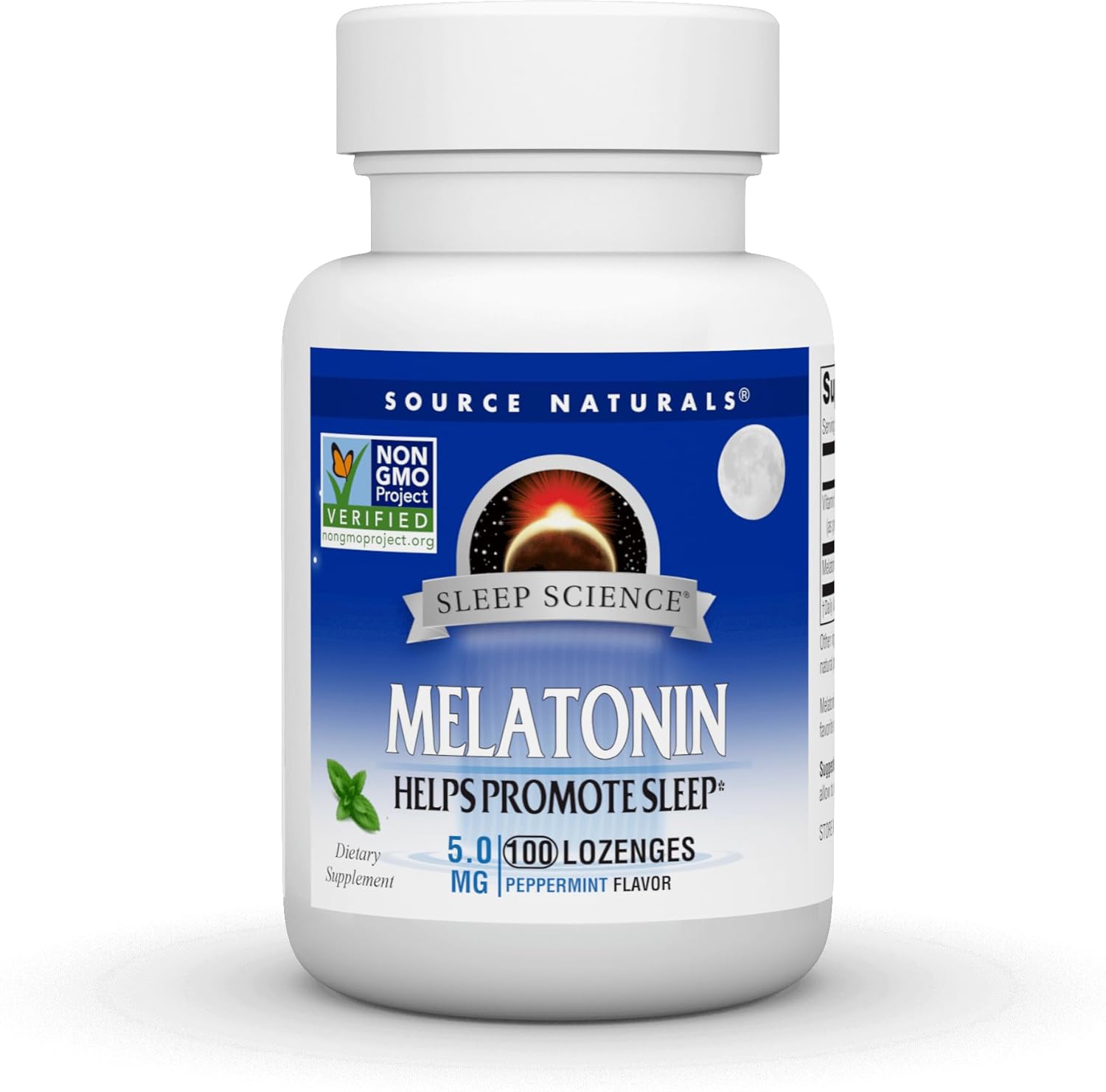 Source Naturals Melatonin 5 Mg - 100 Peppermint Flavored Lozenges