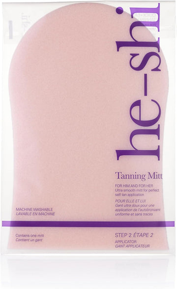 He-Shi Ultra Smooth Reusable Tanning Mitt - Washable Fake Tan Applicator Mitt - Self Tanning Applicator - Tanning Glove For No Streak Tanning
